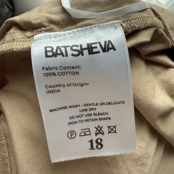 Batsheva Kafka Basque Waist Wide Leg Pants, Size 18 - Picture 4 of 5